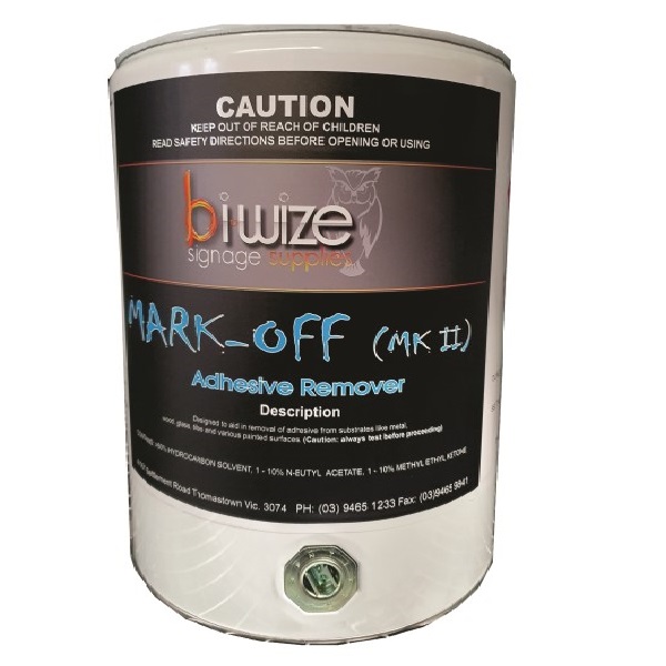 mark off adhesive remover