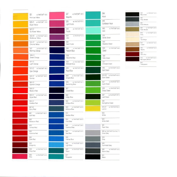 avery 900 cast vinyl colour chart