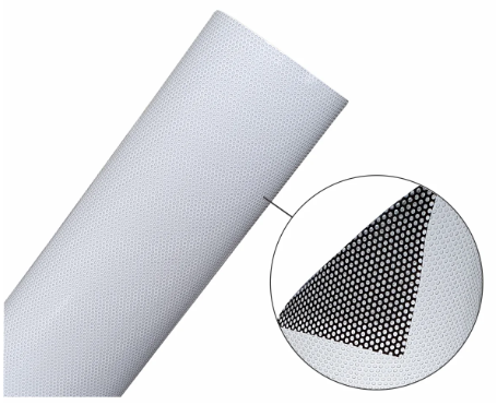 perforated window film laminate