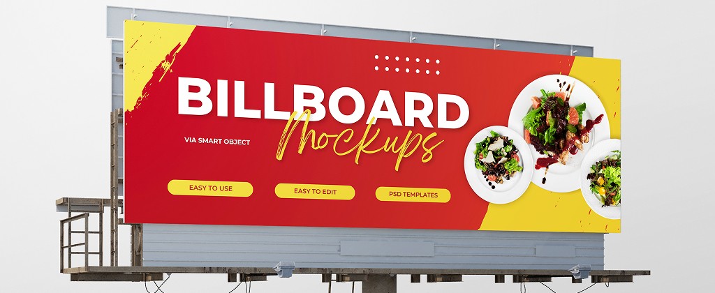 Large commercial billboard signage mockup installed outdoors for advertising in Thomastown